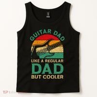 Funny Fathers Day Guitar Dad For Guitarist Music Lover Dad Tank Top thumb 2