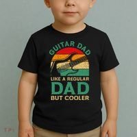 Funny Fathers Day Guitar Dad For Guitarist Music Lover Dad Toddler T-Shirt thumb 2