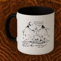 Funny Fighting Dragons With You Speak Now Coffee Mug thumb 2