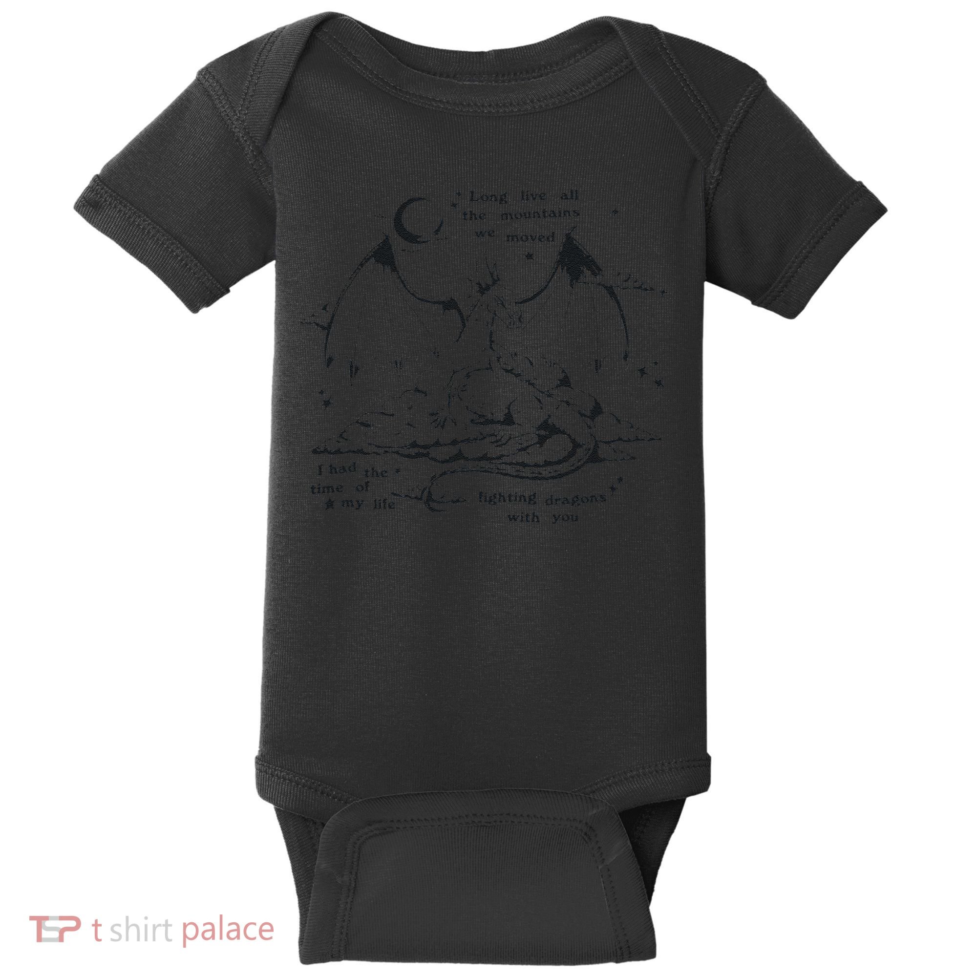 Funny Fighting Dragons With You Speak Now Baby Bodysuit