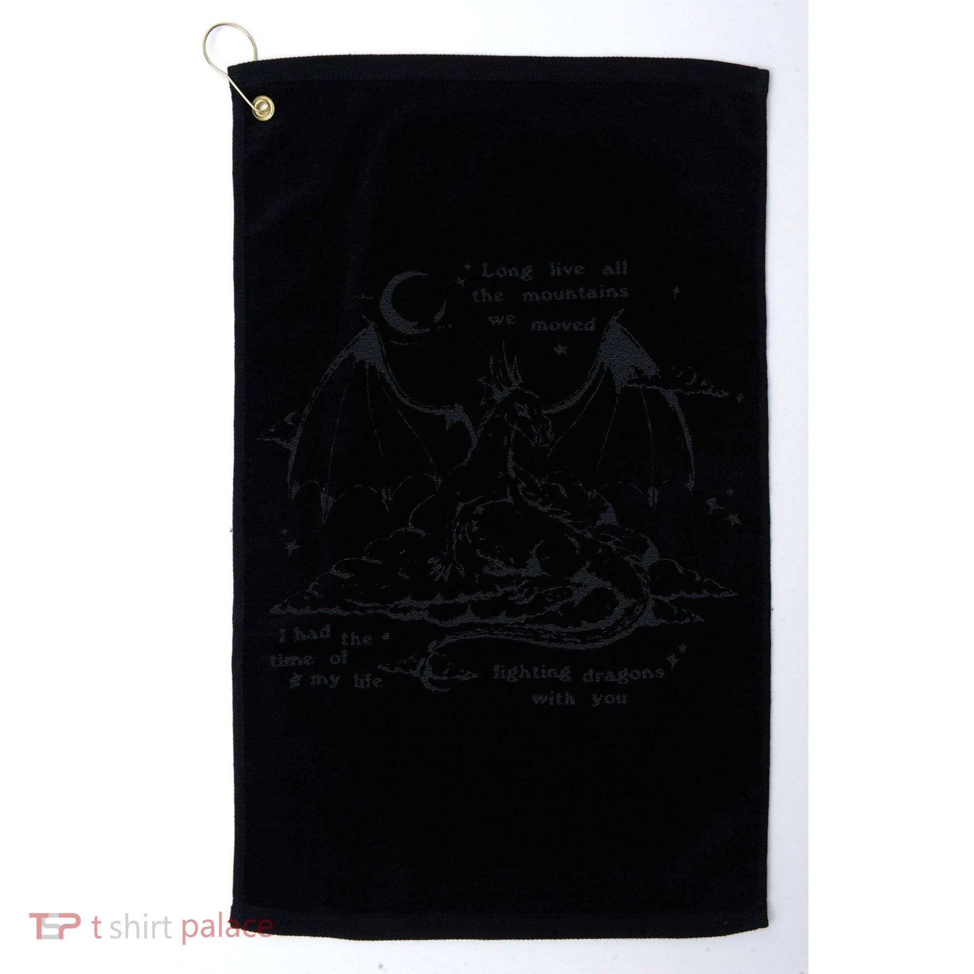 Funny Fighting Dragons With You Speak Now Golf Towel