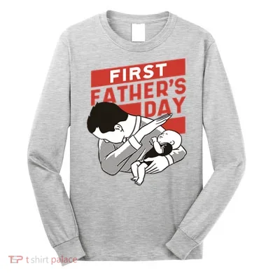 First Father's Day Dab Long Sleeve Shirt