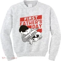 First Father's Day Dab Kids Sweatshirt thumb 0