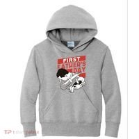 First Father's Day Dab Kids Hoodie thumb 0