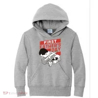 First Father's Day Dab Kids Hoodie thumb 0
