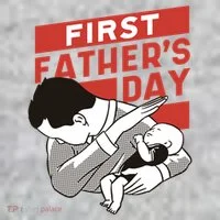 First Father's Day Dab Kids T-Shirt thumb 2