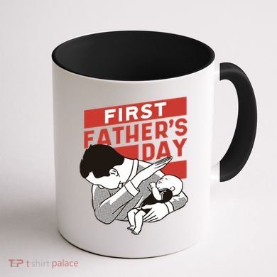 First Father's Day Dab Coffee Mug back