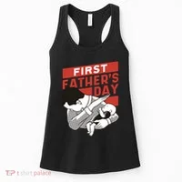 First Father's Day Dab Women's Tank Top thumb 0