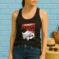 First Father's Day Dab Women's Tank Top thumb 2