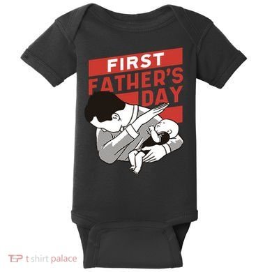 First Father's Day Dab Baby Bodysuit