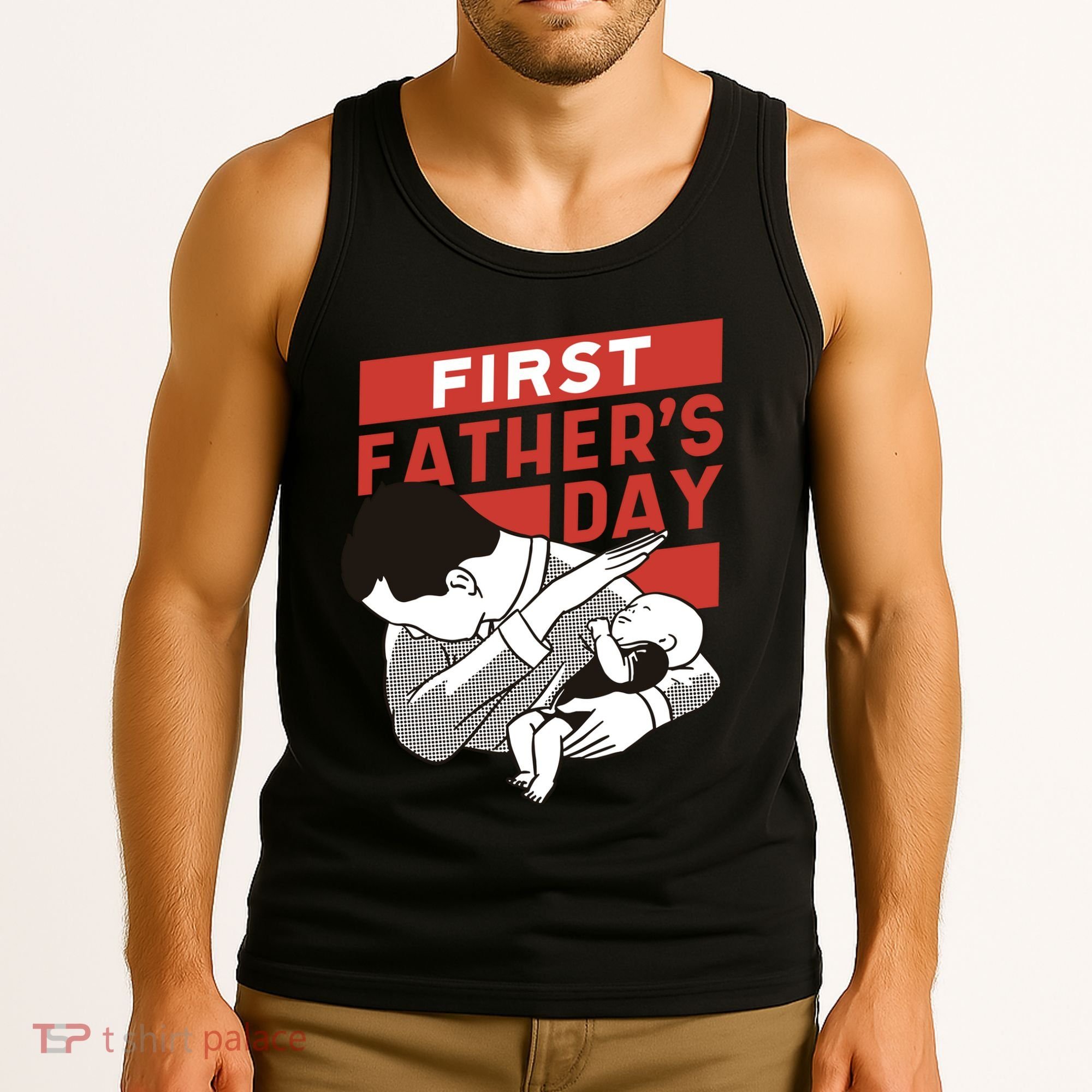 First Father's Day Dab Tank Top