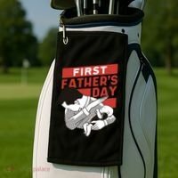 First Father's Day Dab Golf Towel thumb 2