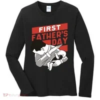 First Father's Day Dab Women's Long Sleeve Shirt thumb 0