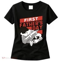 First Father's Day Dab Women's T-Shirt thumb 0