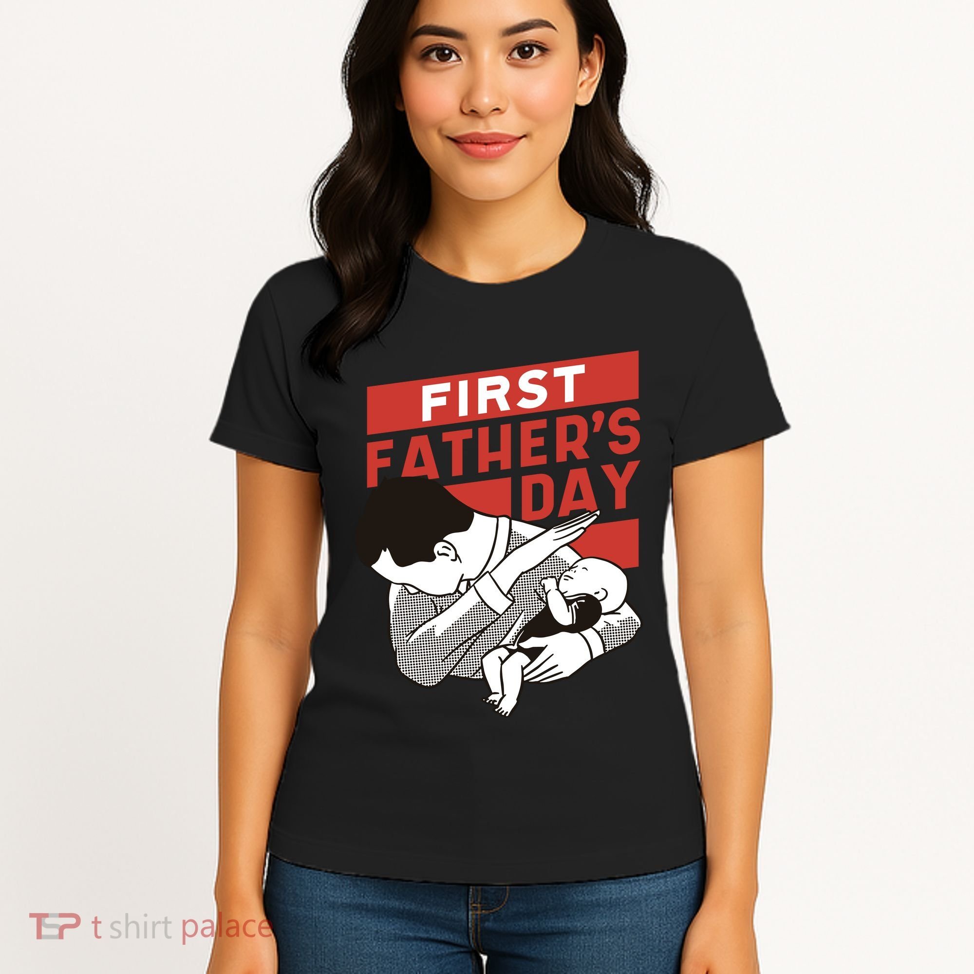 First Father's Day Dab Women's T-Shirt