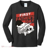 First Father's Day Dab Kids Long Sleeve Shirt thumb 0