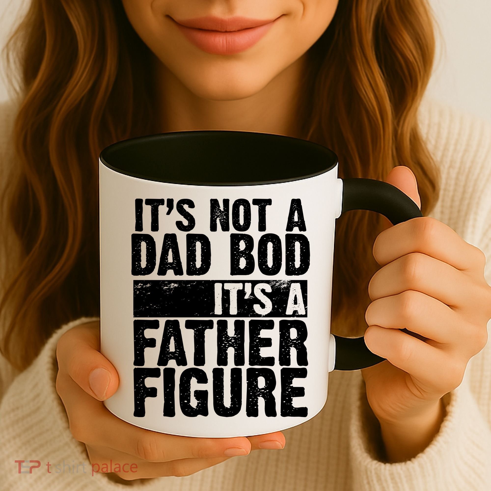 Father Figure Dad Bod Funny Meme Coffee Mug