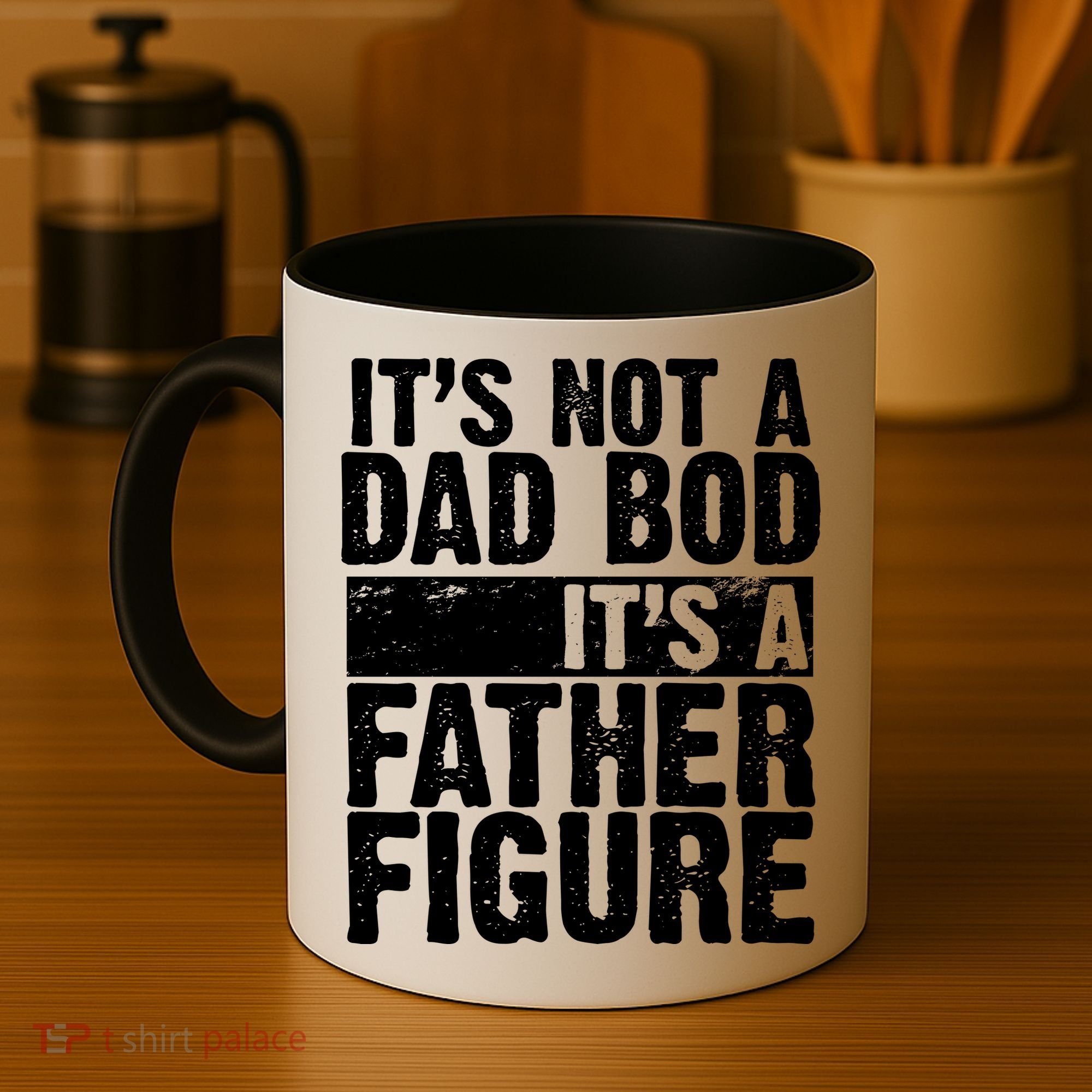 Father Figure Dad Bod Funny Meme Coffee Mug