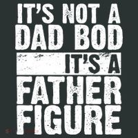 Father Figure Dad Bod Funny Meme Button thumb 1