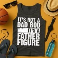 Father Figure Dad Bod Funny Meme Tank Top thumb 4