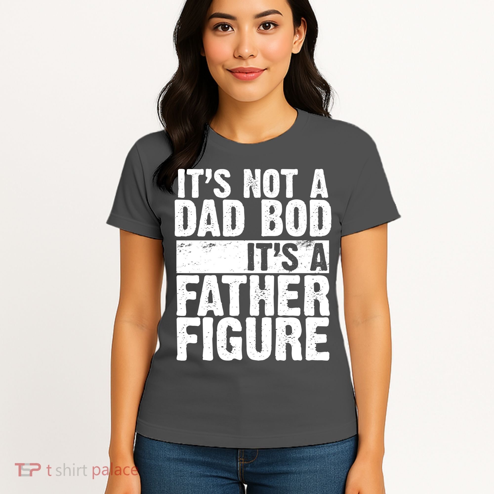 Father Figure Dad Bod Funny Meme Women's T-Shirt