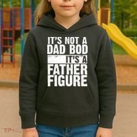 Father Figure Dad Bod Funny Meme Kids Hoodie thumb 3