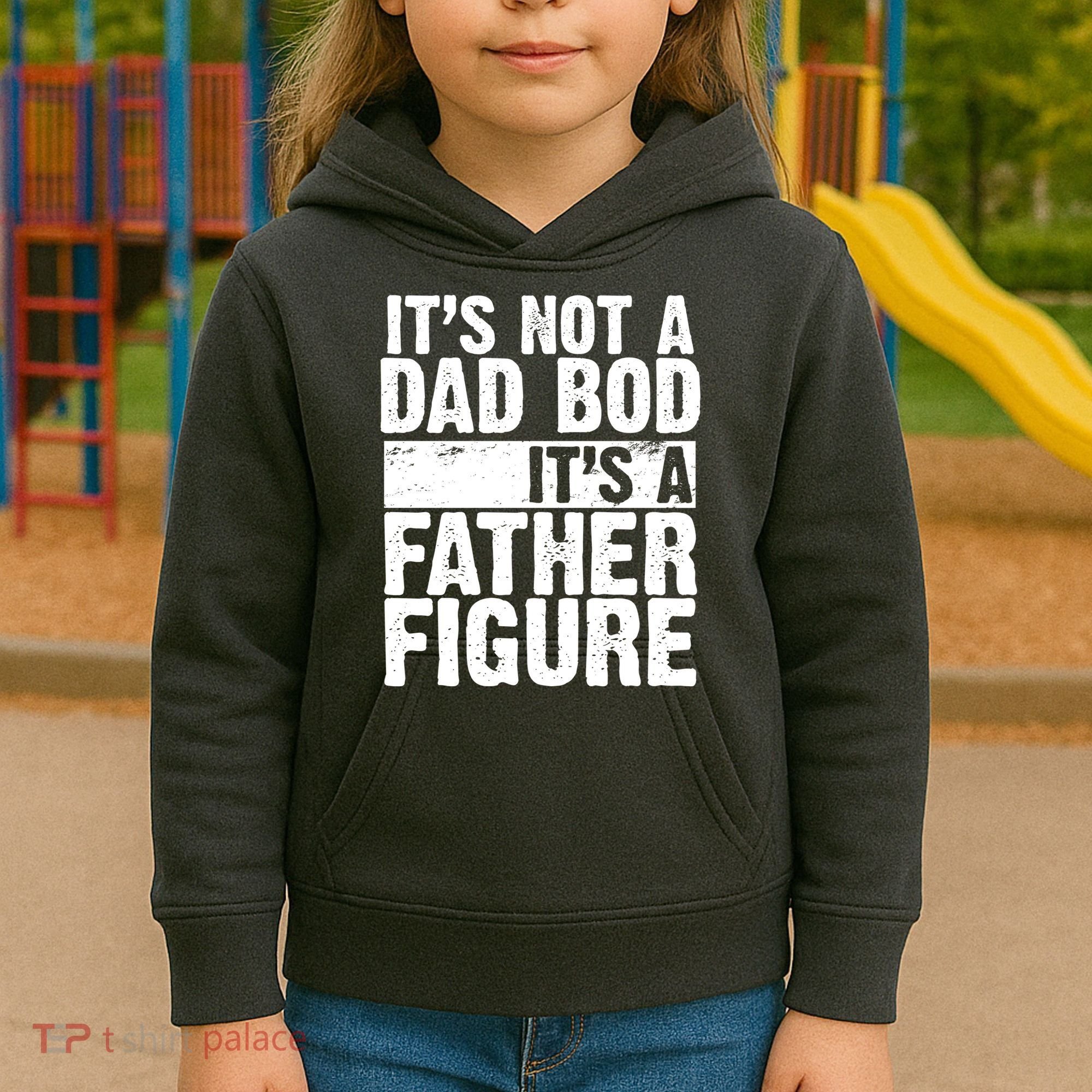 Father Figure Dad Bod Funny Meme Kids Hoodie
