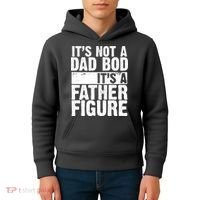Father Figure Dad Bod Funny Meme Kids Hoodie thumb 4