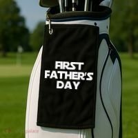 First Fathers Day Golf Towel thumb 2