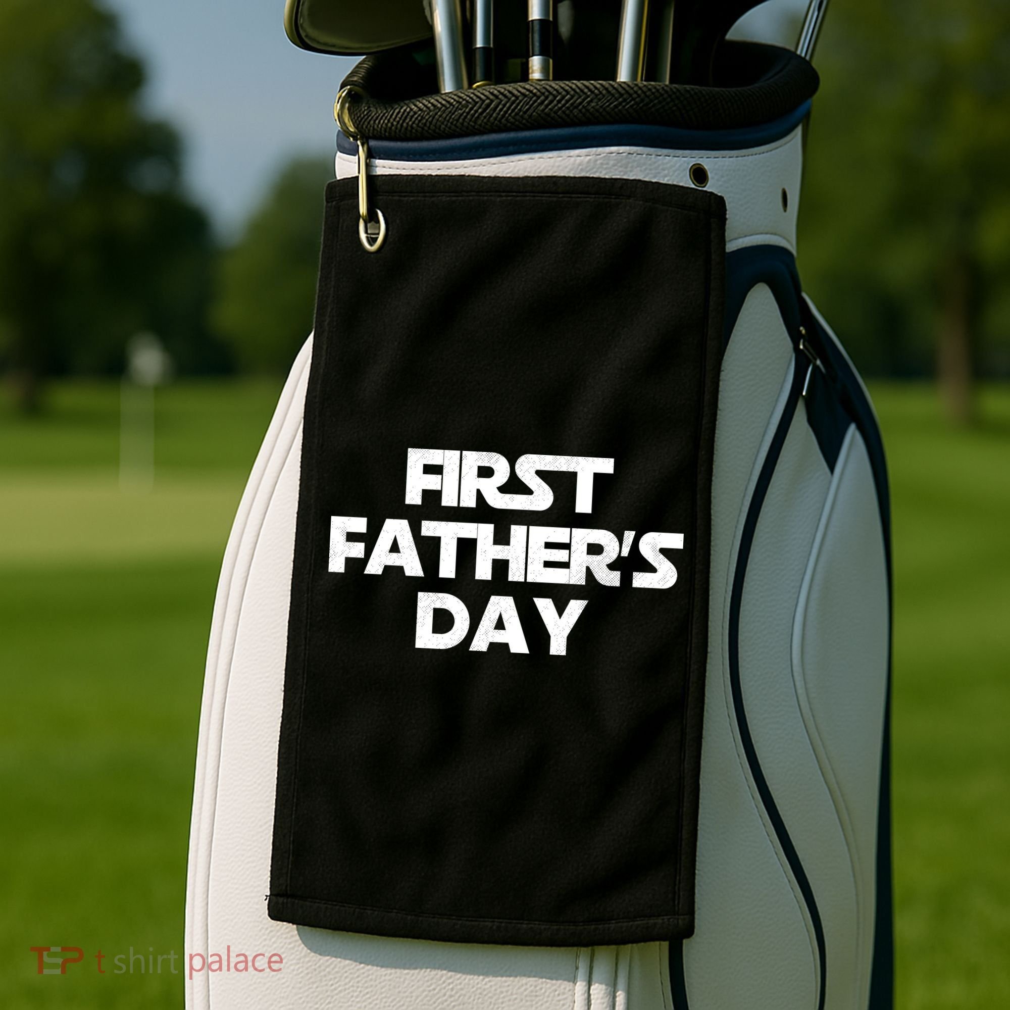 First Fathers Day Golf Towel