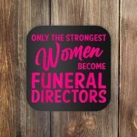 Funny Funeral Director Gift For Women Cool Girl Mortician Coaster thumb 0