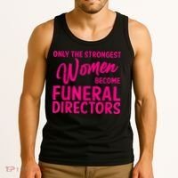 Funny Funeral Director Gift For Women Cool Girl Mortician Tank Top thumb 3