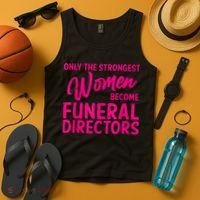 Funny Funeral Director Gift For Women Cool Girl Mortician Tank Top thumb 4
