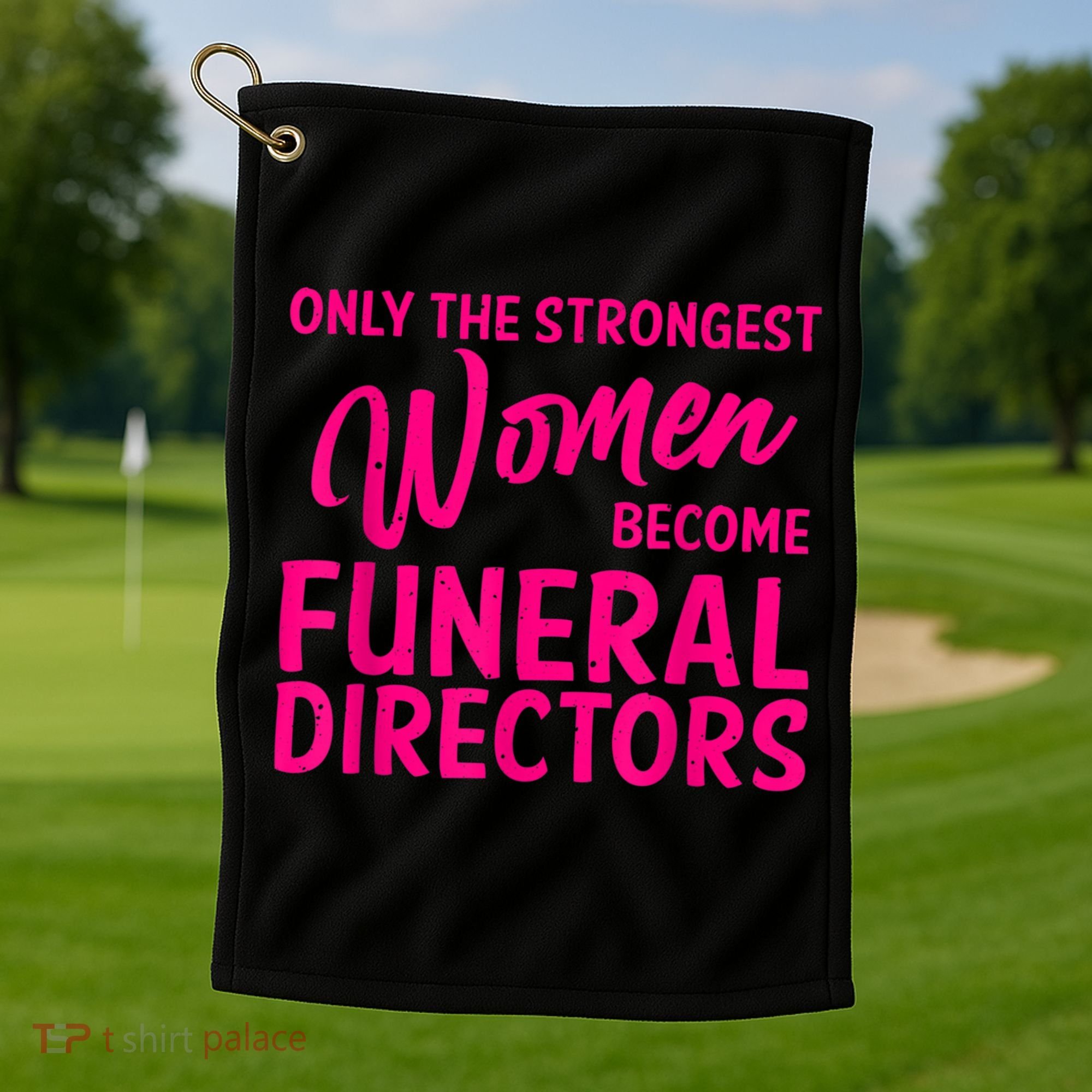 Funny Funeral Director Gift For Women Cool Girl Mortician Golf Towel