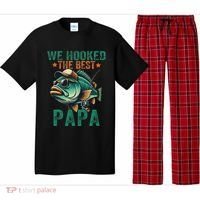 Funny Fisherman Dad We Hooked The Best Papa Pajama Set thumb 0