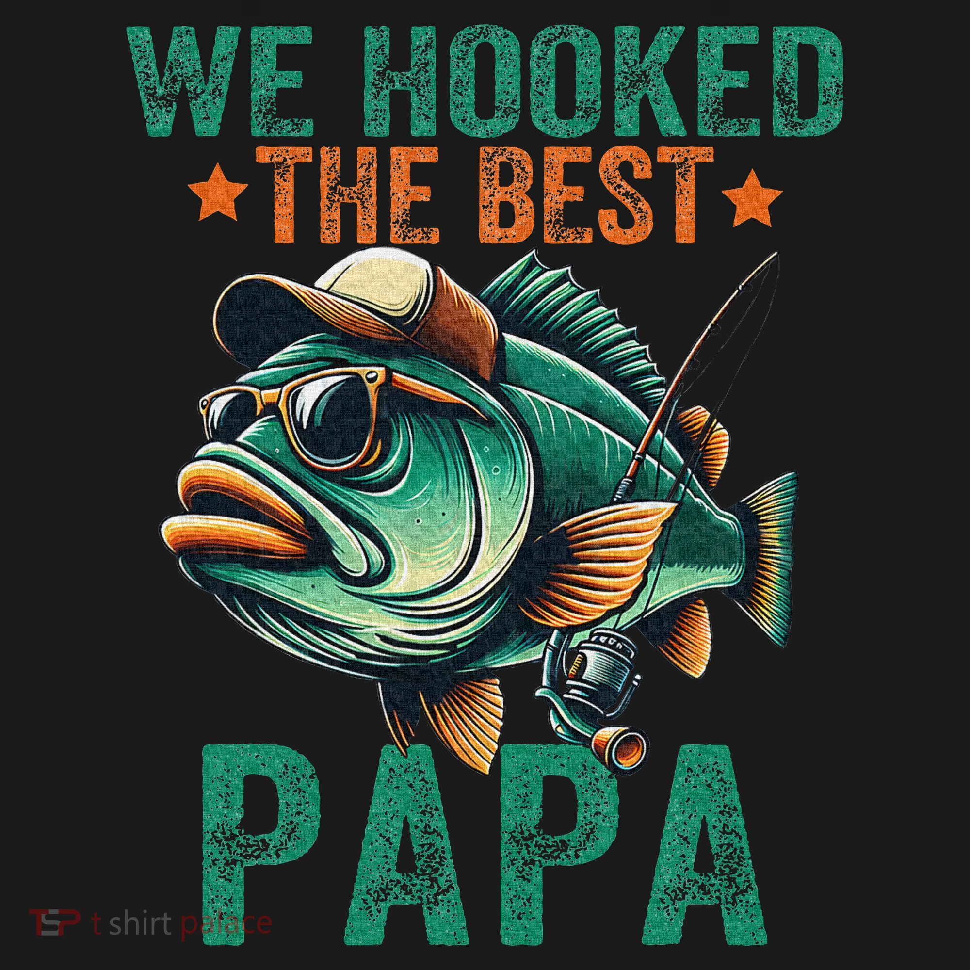 Funny Fisherman Dad We Hooked The Best Papa Women's Hoodie