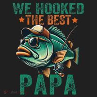 Funny Fisherman Dad We Hooked The Best Papa Tumbler thumb 3