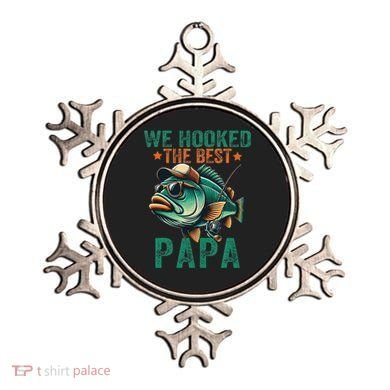 Funny Fisherman Dad We Hooked The Best Papa Ornament
