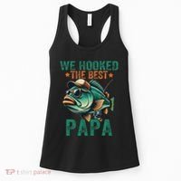Funny Fisherman Dad We Hooked The Best Papa Women's Tank Top thumb 0