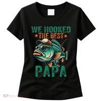 Funny Fisherman Dad We Hooked The Best Papa Women's T-Shirt thumb 0