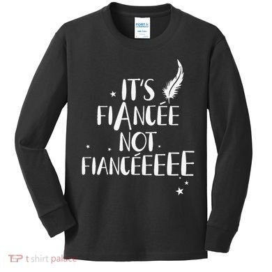 Funny FiancéE Engagement Bridal Proposal Wizard Wand Bride Kids Long Sleeve Shirt