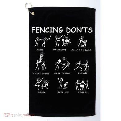 Fencing Golf Towel