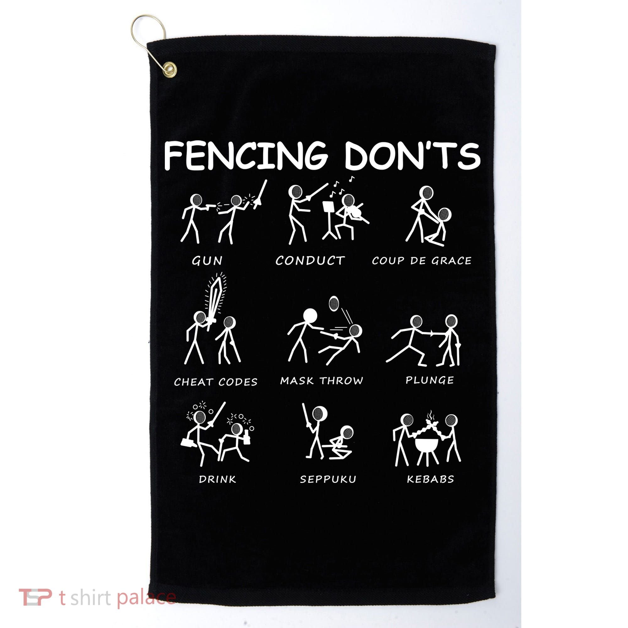 Fencing Golf Towel