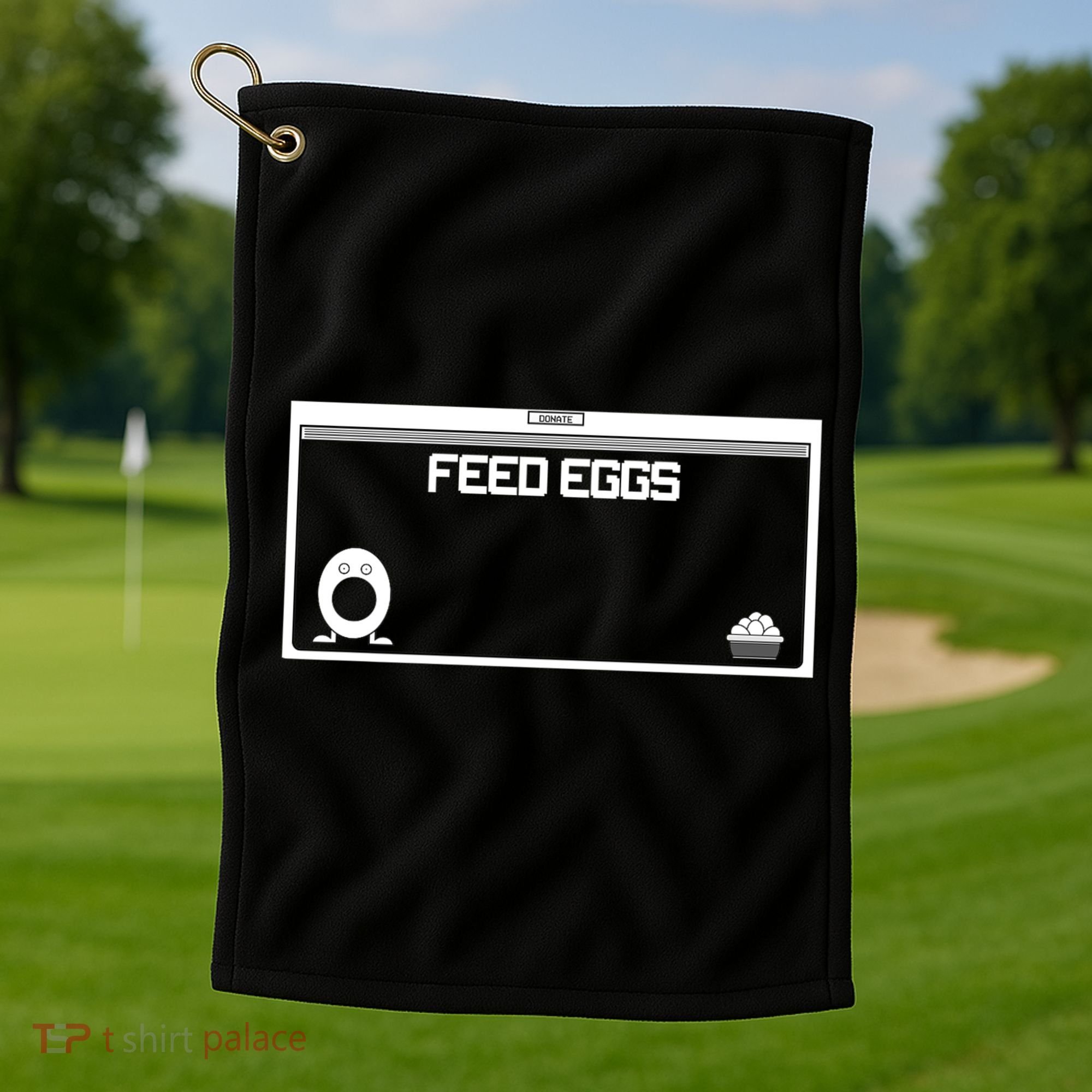 Funny Feed Eggs I Think You Should Leave Gifts For Men Golf Towel