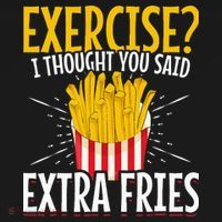 Fast Food Exercise I Thought You Said Extra Fries Women's Tank Top thumb 5