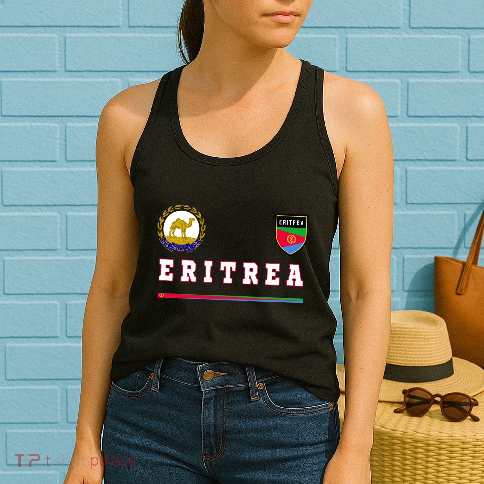 Flag Football Eritrean Eritrea Sport Soccer Jersey Women's Tank Top
