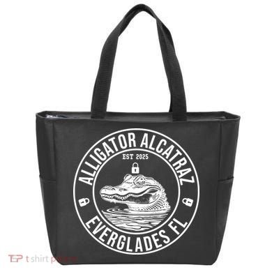 Funny Florida Everglades FL Meme Alligator Alcatraz Tote Bag
