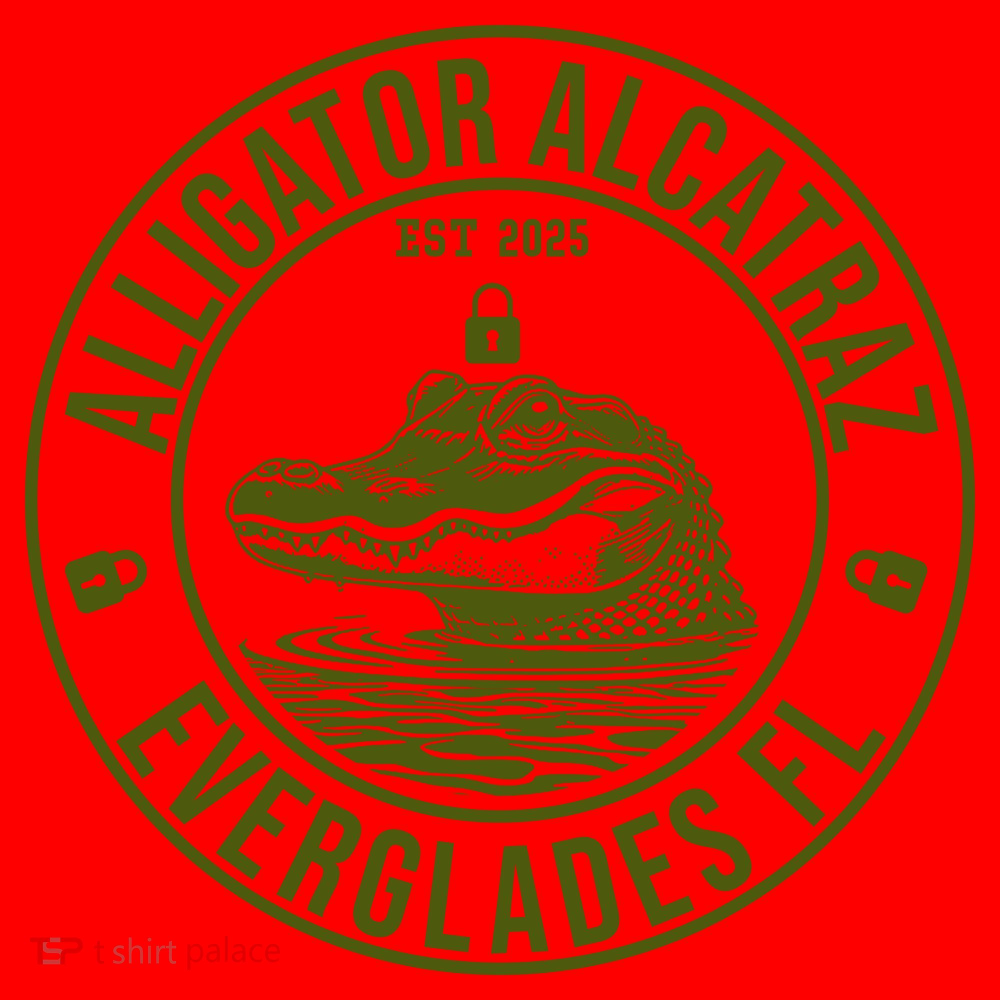 Funny Florida Everglades FL Meme Alligator Alcatraz Santa Hat