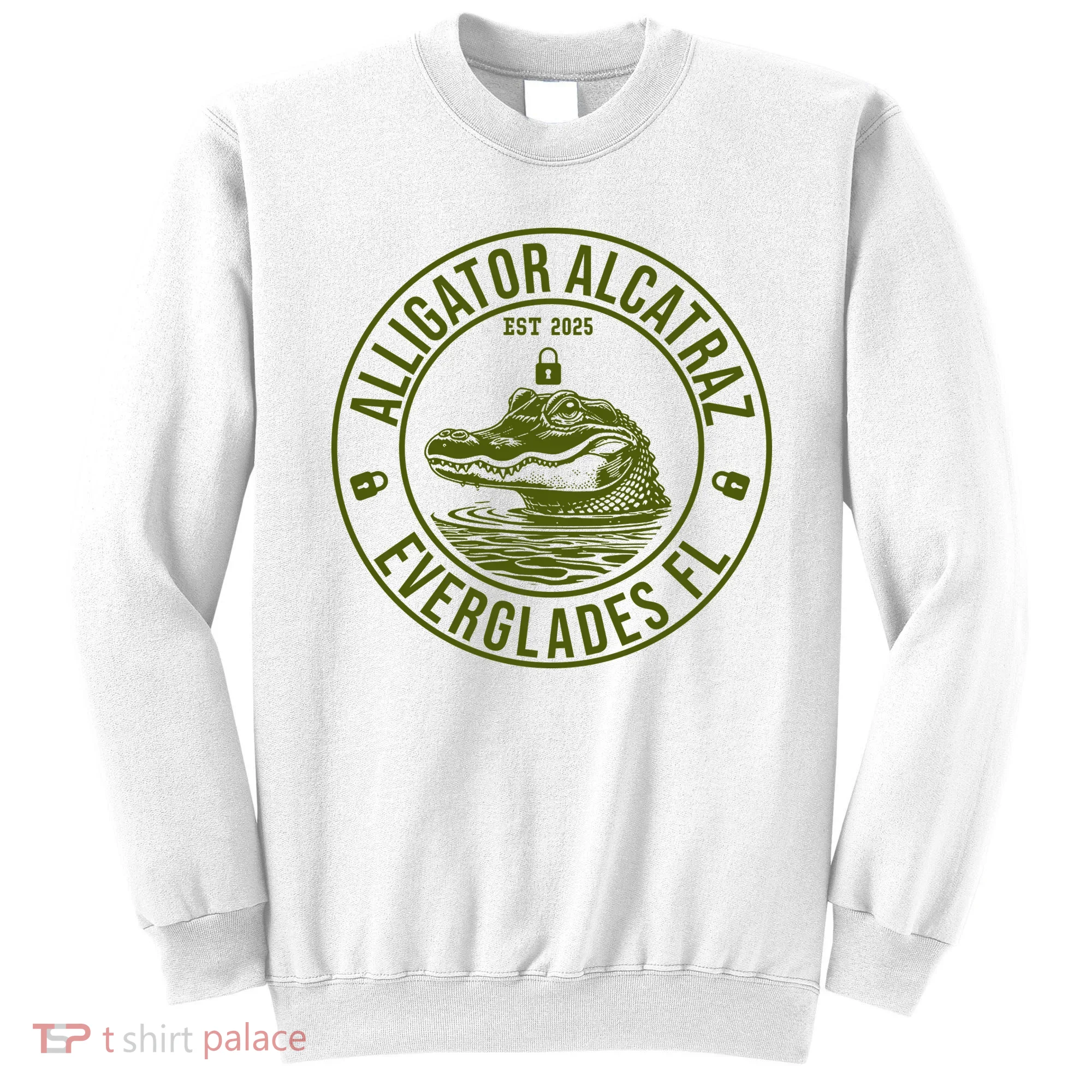 Funny Florida Everglades FL Meme Alligator Alcatraz Sweatshirt