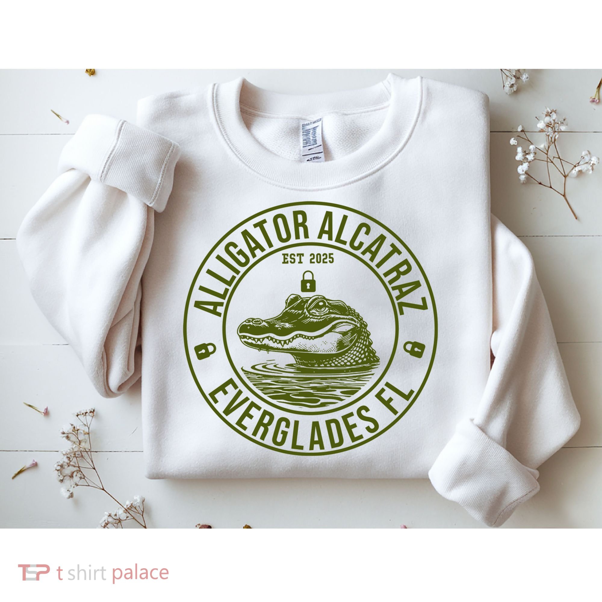 Funny Florida Everglades FL Meme Alligator Alcatraz Sweatshirt